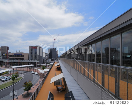 JR徳山駅前再開発(駅前図書館テラスから東方向を望む) JR徳山駅前再開発(駅前図書館テラスから東方向を望む) 91429829