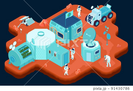 Space Colonization Composition 91430786