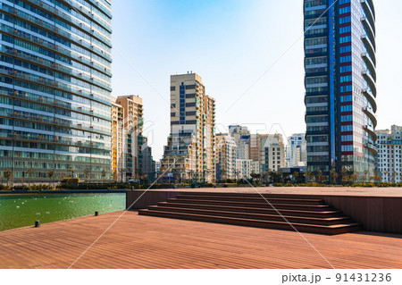 View of modern residential buildings in Esenyurt, Istanbul 91431236