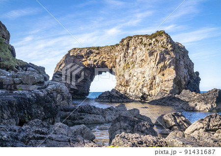 The Great Pollet Sea Arch, Fanad Peninsula, County Donegal, Ireland 91431687