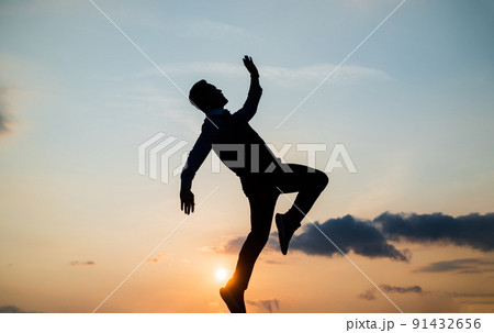to be free. free man dancing. happiness. need to be free. free man dancing. happiness. need 91432656