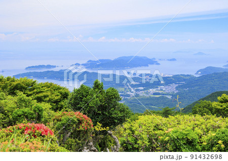 伊勢志摩スカイライン 朝熊山山頂からの眺め 伊勢志摩スカイライン 朝熊山山頂からの眺め 91432698