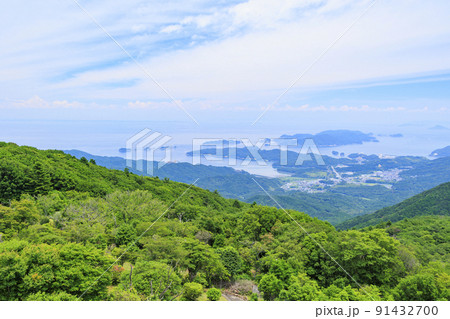 伊勢志摩スカイライン　朝熊山山頂からの眺め 91432700