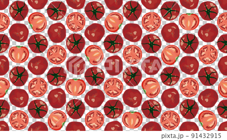 トマトのパターン素材 トマトのパターン素材 91432915