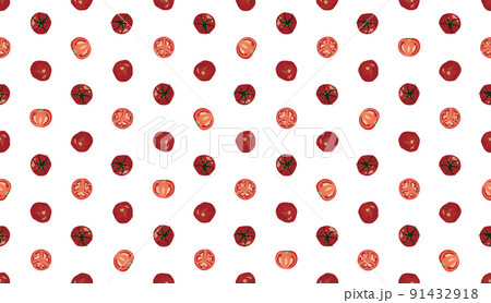 トマトのパターン素材 91432918
