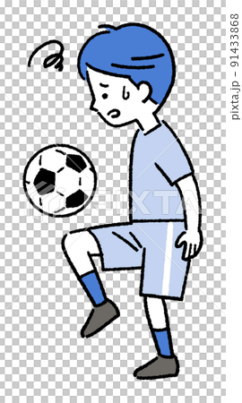 Soccer boy lifting 91433868