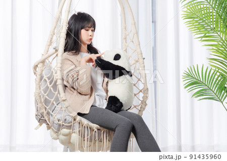 Asian girl living at home Asian girl living at home 91435960