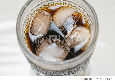 飲み物素材 アイスコーヒー 飲み物素材 アイスコーヒー 91437437