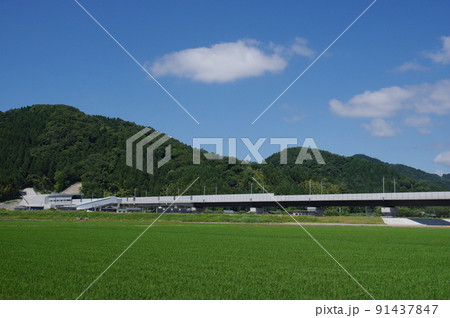 北陸新幹線 延伸工事 第二福井トンネル南側付近 鯖江市吉谷町 2022年6月 北陸新幹線 延伸工事 第二福井トンネル南側付近 鯖江市吉谷町 2022年6月 91437847