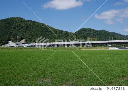 北陸新幹線 延伸工事 第二福井トンネル南側付近 鯖江市吉谷町 2022年6月 北陸新幹線 延伸工事 第二福井トンネル南側付近 鯖江市吉谷町 2022年6月 91437848