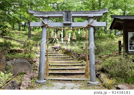 横谷峡　大滝神社鳥居 91438181