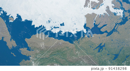 Beaufort Sea in planet earth, aerial view from outer space Beaufort Sea in planet earth, aerial view from outer space 91438298