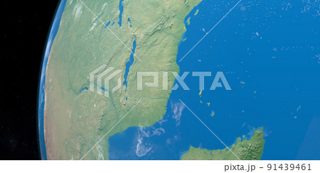 Muchinga Mountains in planet earth, aerial view from outer space Muchinga Mountains in planet earth, aerial view from outer space 91439461