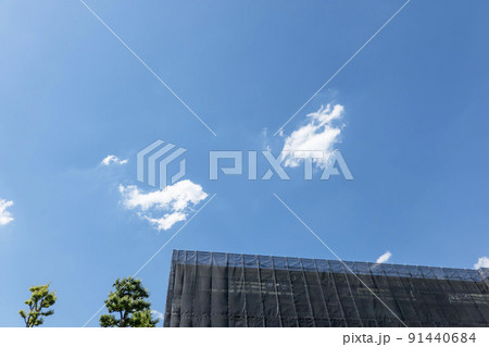 集合住宅の建設現場 集合住宅の建設現場 91440684