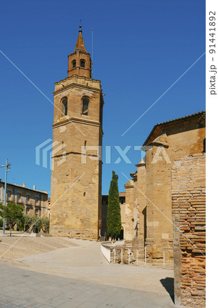 belfry of the Cathedral of Barbastro, in Spain 91441892