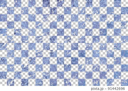 Mottled checkered pattern_dark blue 91442696