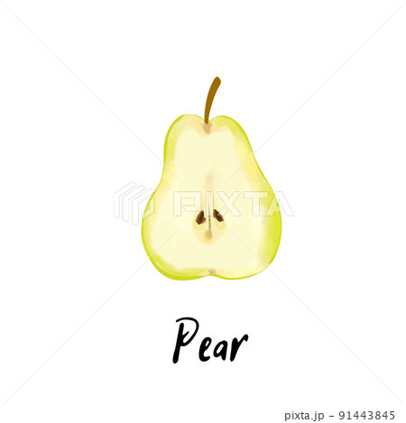 Illustration of a pear isolated on a white 91443845