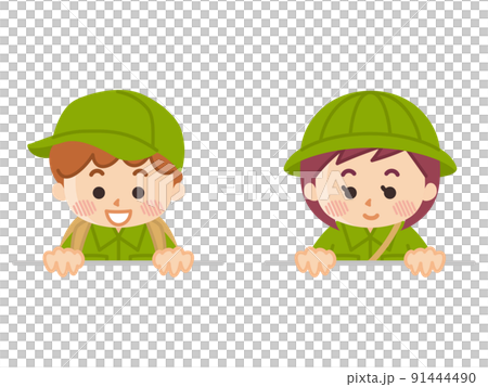 遠征孩子童子軍冒險戶外俯視 91444490