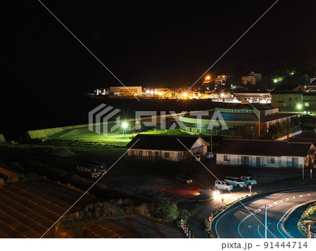 佐渡ヶ島 相川の夜景 佐渡ヶ島 相川の夜景 91444714