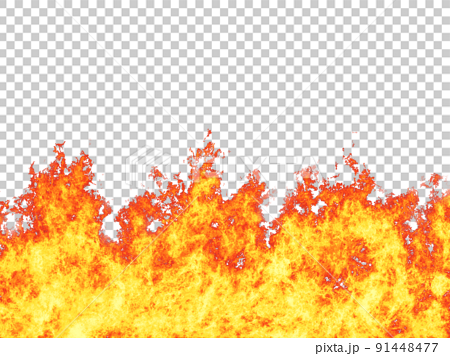 Background transparent PNG] Burning flame effect - Stock Illustration  [91448477] - PIXTA