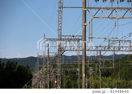 鉄道に風力発電 鉄道に風力発電 91448649