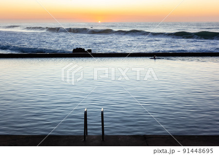 Beach Ocean Tidal Swimming Pool Sunrise Beach Ocean Tidal Swimming Pool Sunrise 91448695