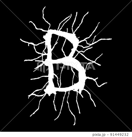 Metal music band's font.White letter with smudges on black background. Metal music band's font.White letter with smudges on black background. 91449232