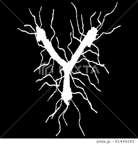 Metal music band's font.White letter with smudges on black background. Metal music band's font.White letter with smudges on black background. 91449265