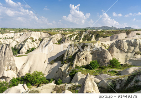 The Valley of Love in Cappadocia and cave settlements Dwellings in the rock of Turkey. The Valley of Love in Cappadocia and cave settlements Dwellings in the rock of Turkey. 91449378
