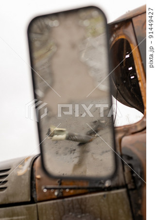 Photography to theme war destroyed Ukraine it russian troops 91449427