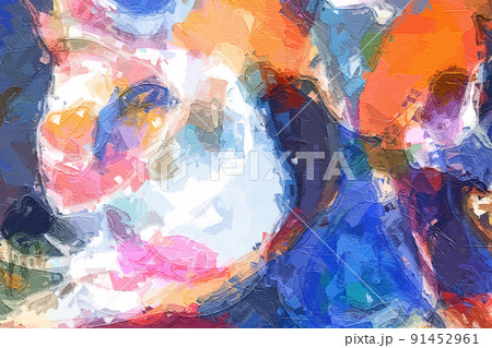 Abstract beautiful colorful texture rainbow 91452961