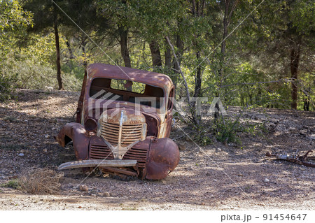 Old Rusted Sapphire Mining Truck Rubyvale Sapphire Queensland Australia 91454647