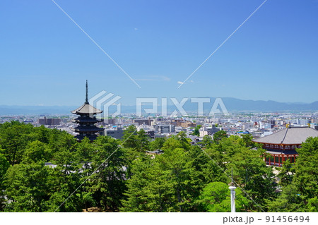 爽やかな梅雨明けの興福寺遠景 爽やかな梅雨明けの興福寺遠景 91456494