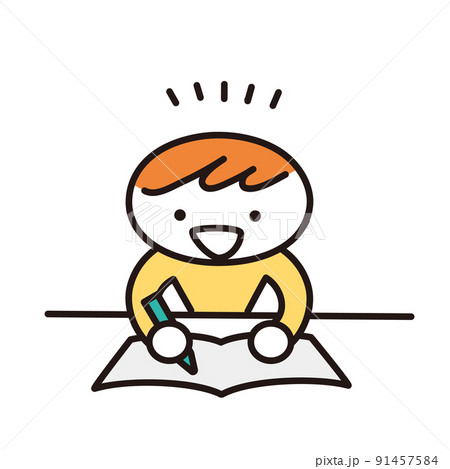 子供の勉強に関するイラストセット 91457584