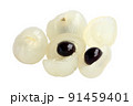 fresh longan fruit isolated on white background 91459401