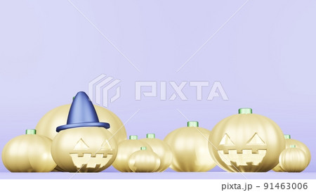 ハロウィン　背景　イラスト 91463006