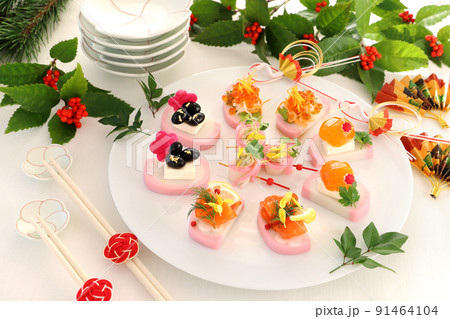 かまぼこカナッペ かまぼこアレンジ おせち料理 かまぼこカナッペ かまぼこアレンジ おせち料理 91464104