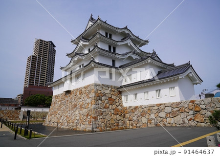 兵庫　尼崎市　尼崎城（南西側から、初夏） 91464637