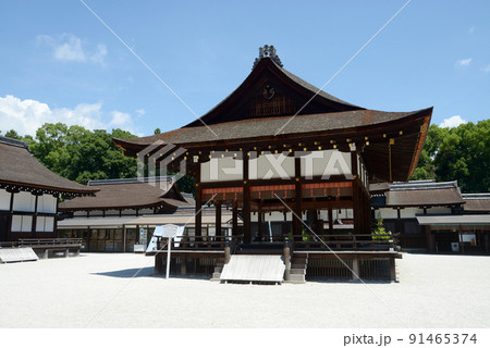 下鴨神社　舞殿　京都市左京区 91465374