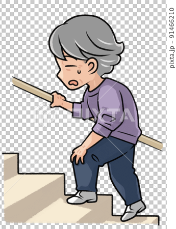 厭倦了爬樓梯的高級婦女 厭倦了爬樓梯的高級婦女 91466210