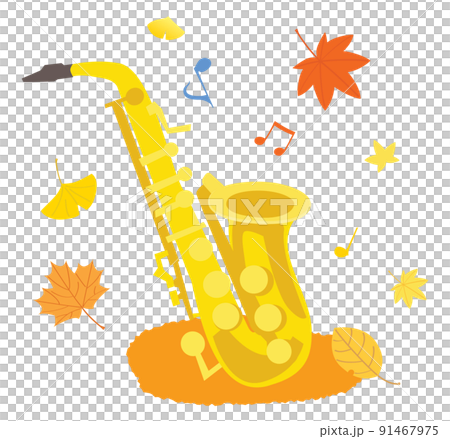 Autumn of art and saxophone Autumn of art and saxophone 91467975