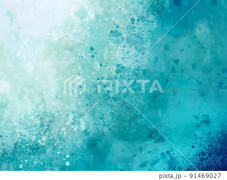 深海の水彩テクスチャ背景 深海の水彩テクスチャ背景 91469027