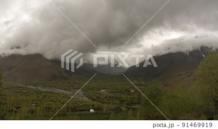 Panorama of Yasin Valley, Gilgit-Baltistan Province Pakistan 91469919