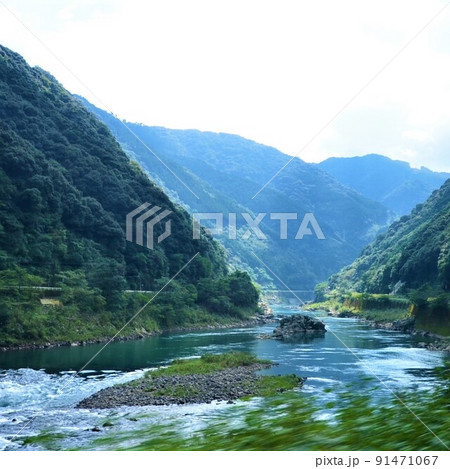 球磨川の風景 91471067
