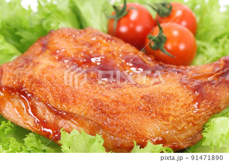 ローストチキン 鶏肉の炙り焼き 蒸し焼き ローストチキン 鶏肉の炙り焼き 蒸し焼き 91471890