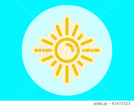 Vector icon. Illustration on a theme Light and heat source Vector icon. Illustration on a theme Light and heat source 91472323