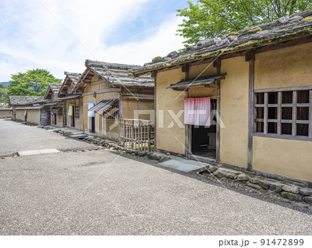 一乗谷朝倉氏遺跡 復原町並 商家 一乗谷朝倉氏遺跡 復原町並 商家 91472899