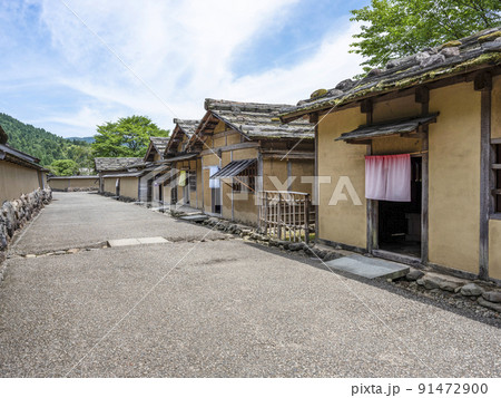 一乗谷朝倉氏遺跡 復原町並 商家 一乗谷朝倉氏遺跡 復原町並 商家 91472900