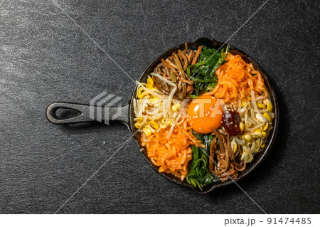 ビビンパ 韓国料理 bibimbap Korean food ビビンパ 韓国料理 bibimbap Korean food 91474485