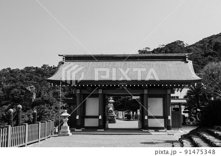 鵜戸神宮 モノクロ 【宮崎県日南市】 鵜戸神宮 モノクロ 【宮崎県日南市】 91475348